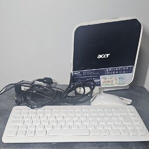 Acer Black and White Mini Desktop with Accessories